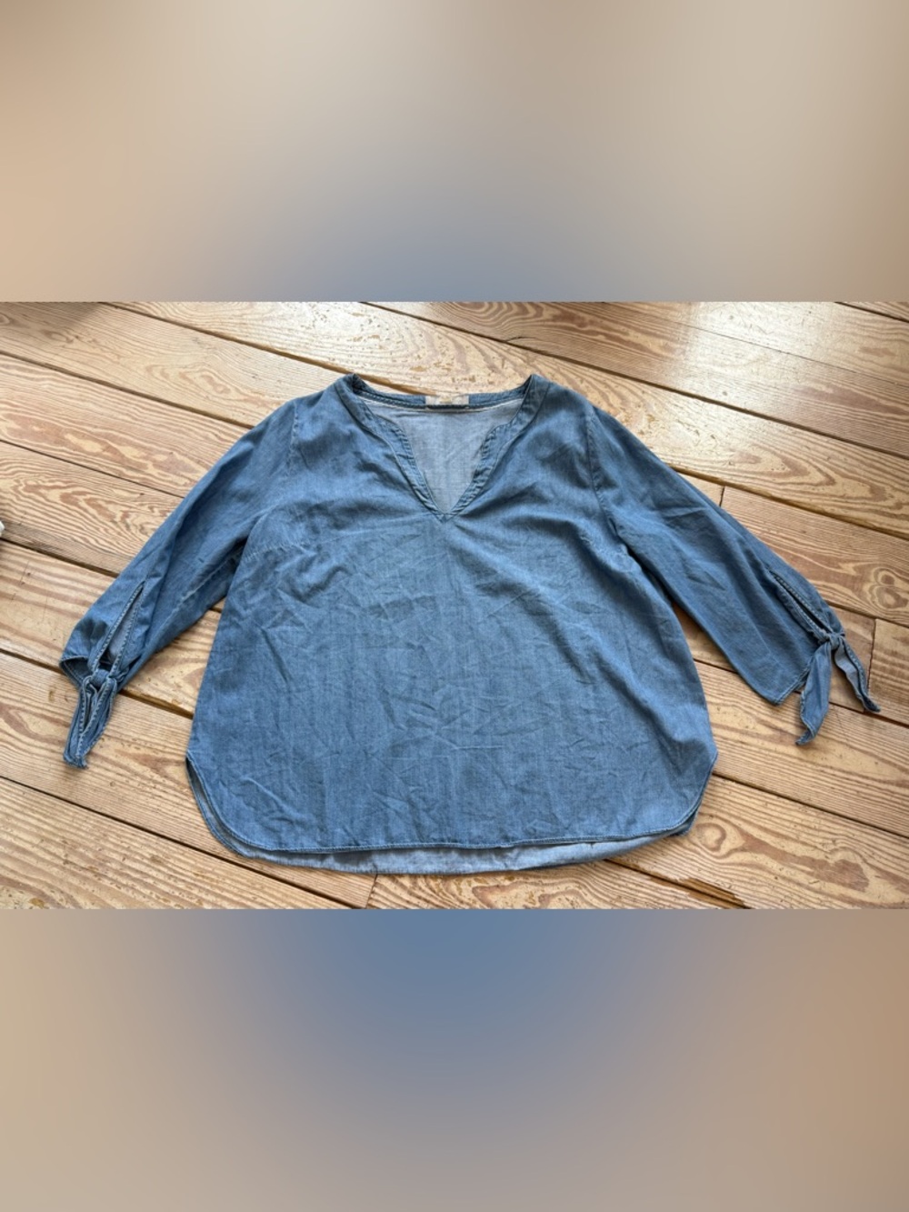 Michael kors chambray blouse size large - no tag
